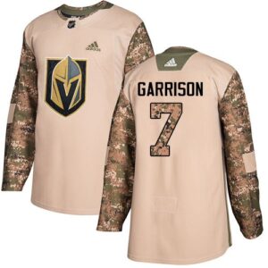 Golden Knights 7 Jason Garrison Camo 2017 Veterans Day Men Jersey