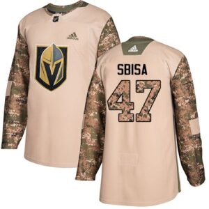 Golden Knights 47 Luca Sbisa Camo 2017 Veterans Day Men Jersey
