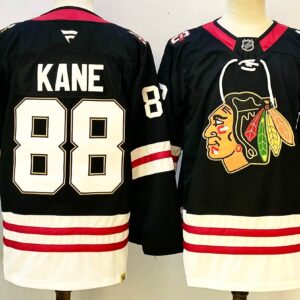Blackhawks 88 Patrick Kane Black New Men Jersey