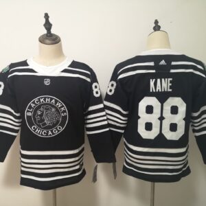Blackhawks 88 Patrick Kane Black 2019 Winter Classic Women Jersey