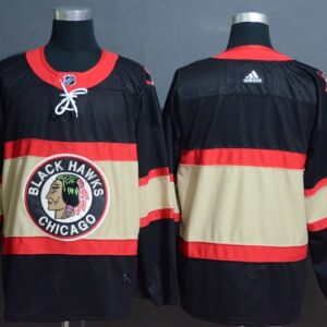 Blackhawks Blank Premier Black New Third Men Jersey