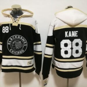 Blackhawks 88 Patrick Kane Black Men Hoodie
