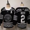 Blackhawks 2 Duncan Keith Black 2019 Winter Classic Men Jersey