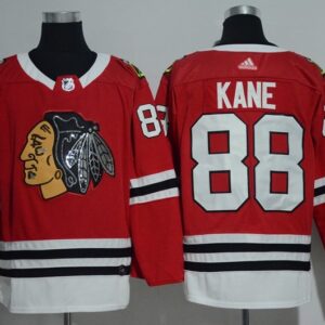 Blackhawks 88 Patrick Kane Red Glittery Edition Men Jersey