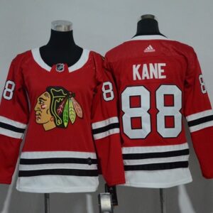 Blackhawks 88 Patrick Kane Red Women Jersey