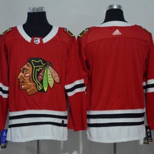 Blackhawks Blank Red Men Jersey