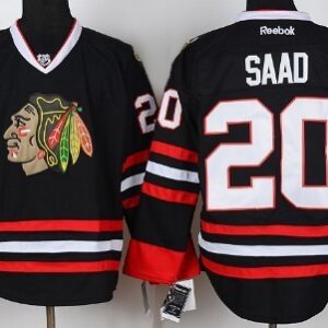 Chicago Blackhawks 20 Brandon Saad Black Men Jersey