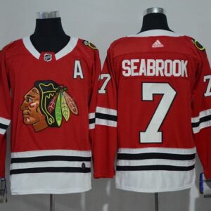 Blackhawks 7 Brent Seabrook Red Men Jersey