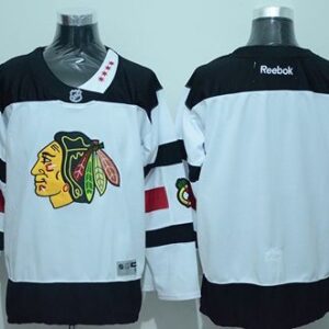 Blackhawks Blank White 2016 Stadium Series Men Jersey