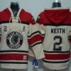 Blackhawks 2 Duncan Keith Cream Men Sweatshirt
