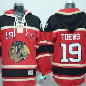 Blackhawks 19 Jonathan Toews Red Men Sweatshirt