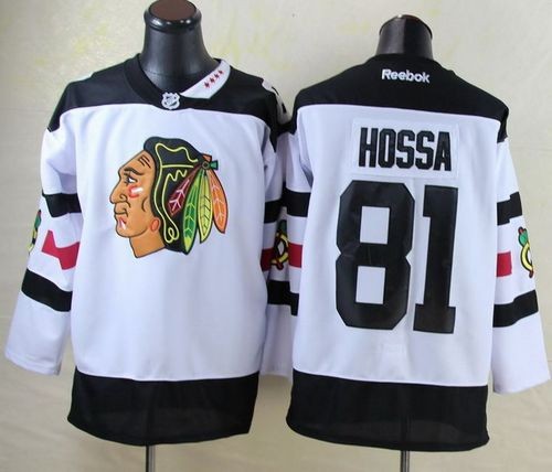 Blackhawks 81 Marian Hossa White 2016 Stadium Series Men Jersey
