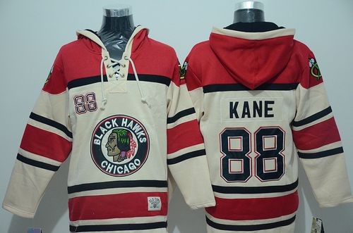 Blackhawks 88 Patrick Kane Cream Men Sweatshirt