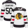Blackhawks 50 Corey Crawford White 2016 Stadium Series Women Jersey