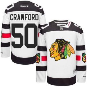 Blackhawks 50 Corey Crawford White 2016 Stadium Series Youth Jersey