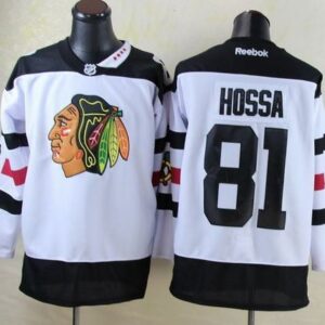 Blackhawks 81 Marian Hossa White 2016 Stadium Series Men Jersey
