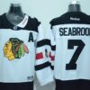 Blackhawks 7 Brent Seabrook White 2016 Stadium Series Men Jersey