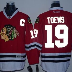 Blackhawks 19 Jonathan Toews Red Reflective Version Men Jersey
