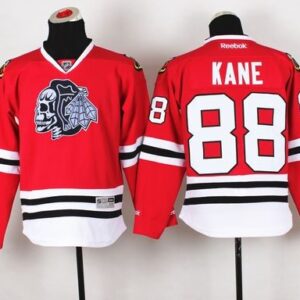 Blackhawks 88 Patrick Kane Red(White Skull) Youth Jersey