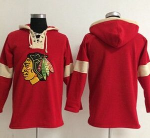 Blackhawks Blank Red Pullover Men Hoodie