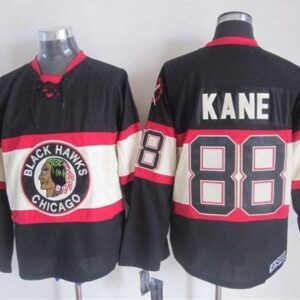 Blackhawks 88 Patrick Kane Black Third CCM Men Jersey