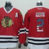 Blackhawks 2 Duncan Keith Red USA Flag Fashion Men Jersey
