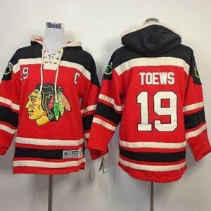 Blackhawks 19 Jonathan Toews Red Youth Sweatshirt