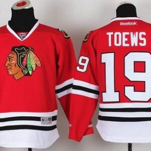 Blackhawks 19 Jonathan Toews Red Youth Jersey