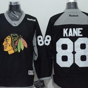 Blackhawks 88 Patrick Kane Black Practice Men Jersey