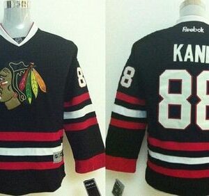 Blackhawks 88 Patrick Kane Black Youth Jersey