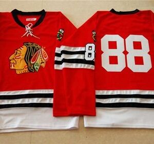 Blackhawks 88 Patrick Kane Red Mitchell And Ness 1960-61 Men Jersey