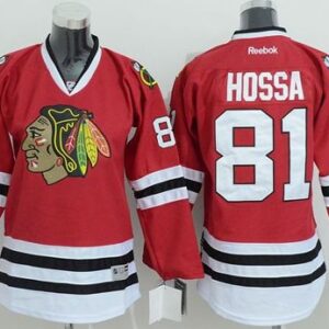 Blackhawks 81 Marian Hossa Red Youth Jersey