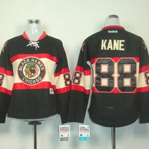 Blackhawks 88 Patrick Kane Black New Third Women Jersey