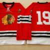 Blackhawks 19 Jonathan Toews Red Mitchell And Ness 1960-61 Men Jersey