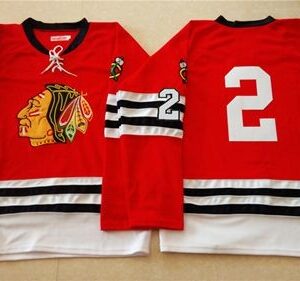 Blackhawks 2 Duncan Keith Red Mitchell And Ness 1960-61 Men Jersey