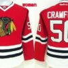 Blackhawks 50 Corey Crawford Red Home Women Jersey