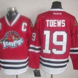 Blackhawks 19 Jonathan Toews Red Ice Hogs Men Jersey