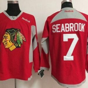 Blackhawks 7 Brent Seabrook Red Practice Men Jersey
