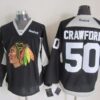 Blackhawks 50 Corey Crawford Black Practice Men Jersey