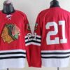 Blackhawks 21 Stan Mikita Red Throwback Mitchell And Ness 1960-61 Men Jersey