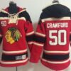 Blackhawks 50 Corey Crawford Red Youth Sweatshirt
