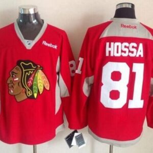 Blackhawks 81 Marian Hossa Red Fights Cancer Men Jersey