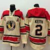 Blackhawks 2 Duncan Keith Cream Men Sweatshirt