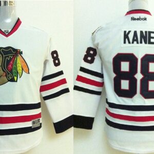 Blackhawks 88 Patrick Kane White Reebok Youth Jersey