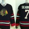 Blackhawks 7 Brent Seabrook Black Men Jersey