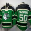 Blackhawks 50 Corey Crawford Green Men Sweatshirt
