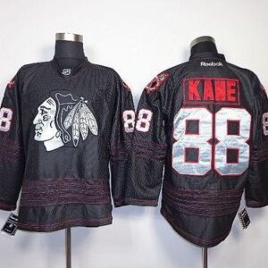 Blackhawks 88 Patrick Kane Black Accelerator Men Jersey
