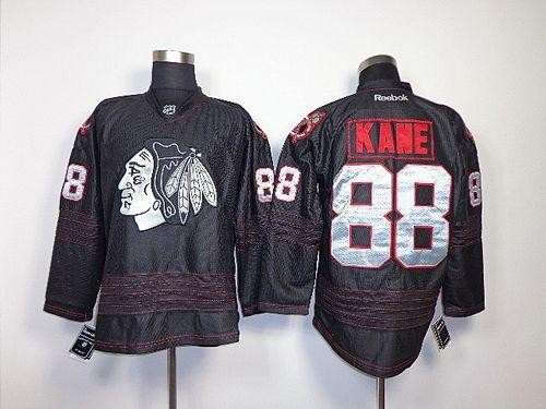Blackhawks 88 Patrick Kane Black Accelerator Men Jersey
