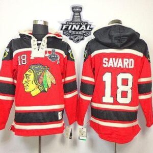 Blackhawks 18 Denis Savard Red Men SweatshirtStanley Cup Finals Men Jersey
