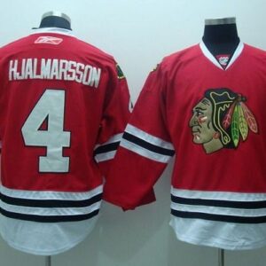 Blackhawks 4 Nikals Hjalmarsson Red Men Jersey